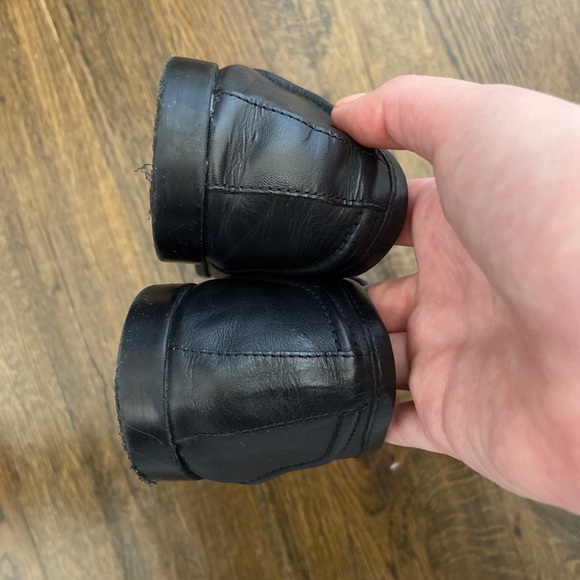 Zara Soft Flat Leather Loafers Womens Black Shoes Size 42 - Picture 6 of 7